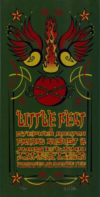 2000 Little Feat - Portland Silkscreen Concert Poster by Gary Houston