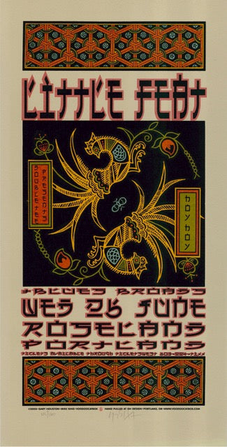 2003 Little Feat - Portland Silkscreen Concert Poster by Gary Houston
