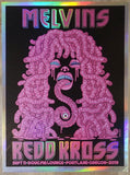 2019 The Melvins - Portland Foil Variant Concert Poster by Guy Burwell