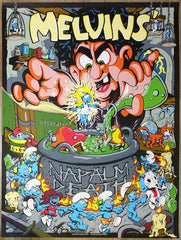 2025 Melvins & Napalm Death - Austin Silkscreen Concert Poster by Daryll Peirce
