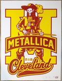2019 Metallica - Cleveland Silkscreen Concert Poster by Ames
