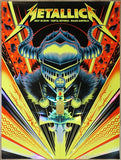 2019 Metallica - Tartu Foil Variant Silkscreen Concert Poster by Arno Kiss