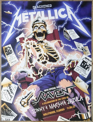 2022 Metallica - Hollywood Silkscreen Concert Poster by Andrew Cremeans