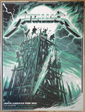 2023 Metallica - East Rutherford Silkscreen Concert Poster by James Bousema