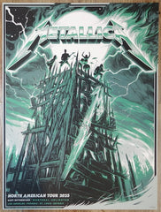 2023 Metallica - East Rutherford Silkscreen Concert Poster by James Bousema