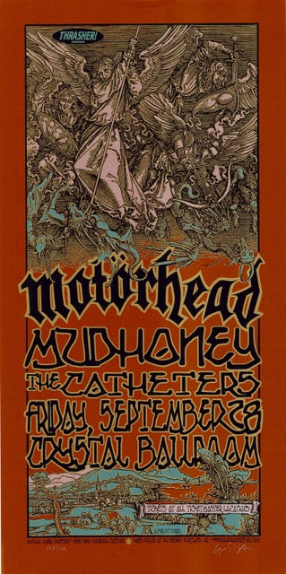 2001 Motorhead - Portland Silkscreen Concert Poster by Gary Houston