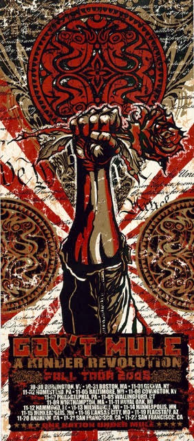 2008 Gov't Mule - Fall Tour Concert Poster by Jeff Wood & Johnny Thief