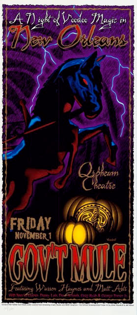 2002 Gov't Mule - New Orleans II Concert Poster by Woodruff/Wood