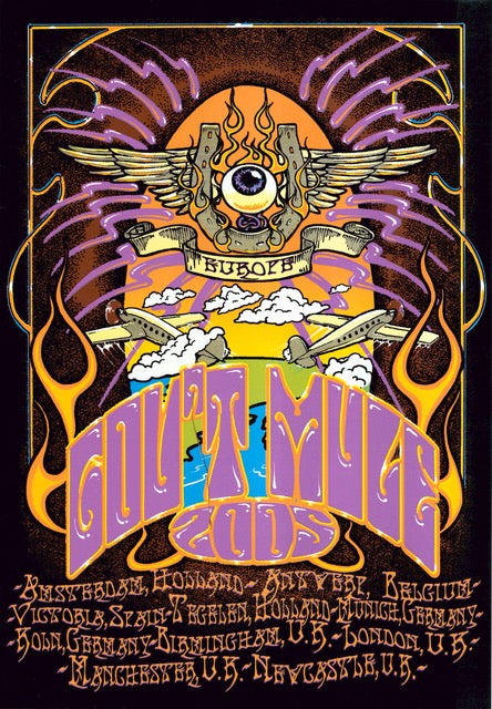 2005 Gov't Mule - European Tour Silkscreen Concert Poster by Richard Biffle