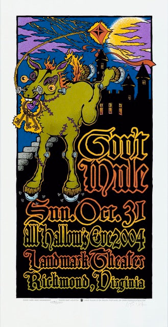 2004 Gov't Mule - Richmond Silkscreen Concert Poster by Gary