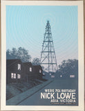 2019 Nick Lowe - Boston Silkscreen Concert Poster by Justin Santora