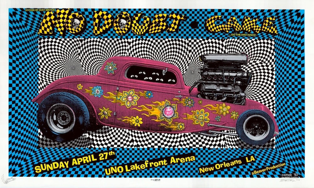 1997 No Doubt w/ Cake - New Orleans Silkscreen Concert Poster by Emek