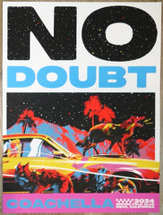 2024 No Doubt - Coachella II Silkscreen Concert Poster by Matt Taylor
