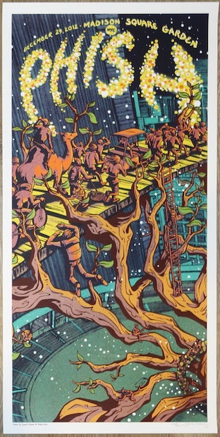 2012 Phish - NYC II Silkscreen Concert Poster by James Flames