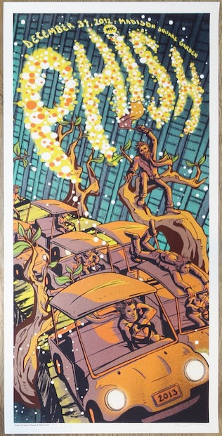 2012 Phish - NYC IV Silkscreen Concert Poster by James Flames