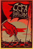 2006 Pearl Jam - Brisbane CCFA Silkscreen Concert Poster by Todd Slater
