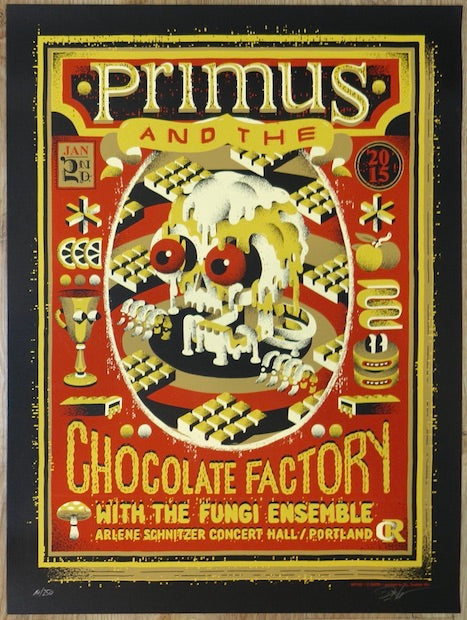 2015 Primus - Portland Silkscreen Concert Poster by DXTR