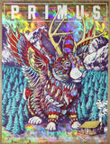 2018 Primus - Charlotte Foil Variant Concert Poster by Bioworkz