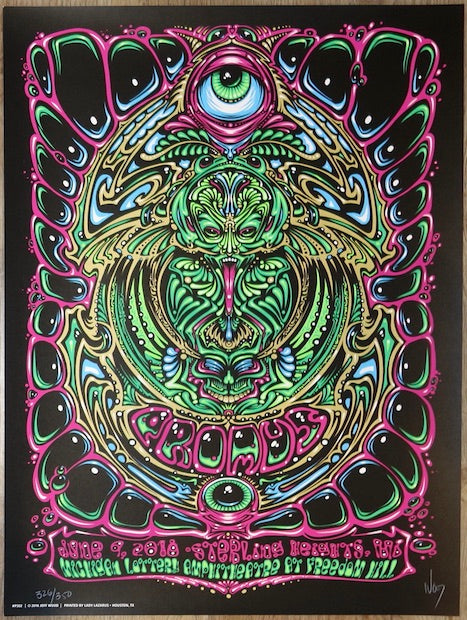 2018 Primus - Sterling Heights Silkscreen Concert Poster by Jeff Wood