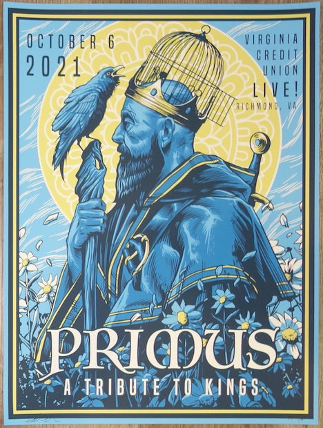 2021 Primus - Richmond Silkscreen Concert Poster by Alex Zablotsky