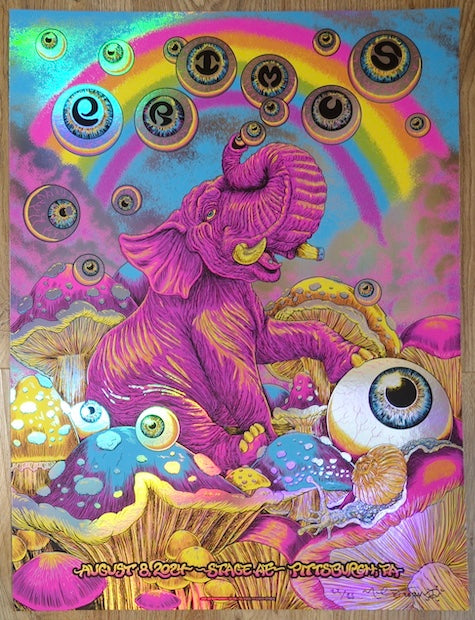 2024 Primus - Pittsburgh Foil Variant Concert Poster by Nathaniel Deas