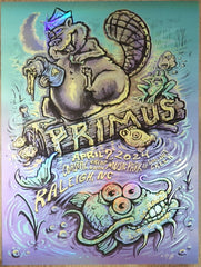 2024 Primus - Raleigh Foil Variant Concert Poster by Brad Albright
