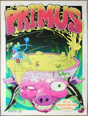 2024 Primus - Woodlands Silkscreen Concert Poster by Kevin Sane