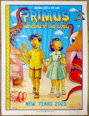 2025 Primus - Oakland NYE Silkscreen Concert Poster by Zoltron
