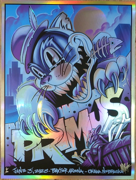 2025 Primus - Omaha Foil Variant Concert Poster by Maxx242