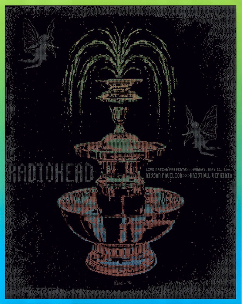 2008 Radiohead - Bristow Silkscreen Concert Poster by Todd Slater
