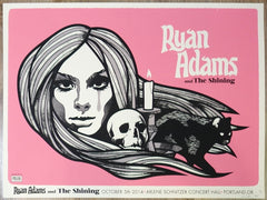 2014 Ryan Adams - Portland Silkscreen Concert Poster by Ivan Minsloff