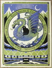 2016 Ryan Adams - Santa Barbara Silkscreen Concert Poster by Ivan Minsloff