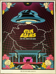 2018 Ryan Adams - Salt Lake City Silkscreen Concert Poster by Ivan Minsloff