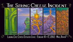 2002 String Cheese Incident - Maui Lithograph Concert Poster by Noah Kaplan