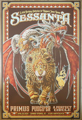 2024 Sessanta - Bonner Springs Silkscreen Concert Poster by Bioworkz