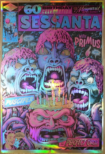 2024 Sessanta - San Diego Foil Variant Concert Poster by Twin Home Prints