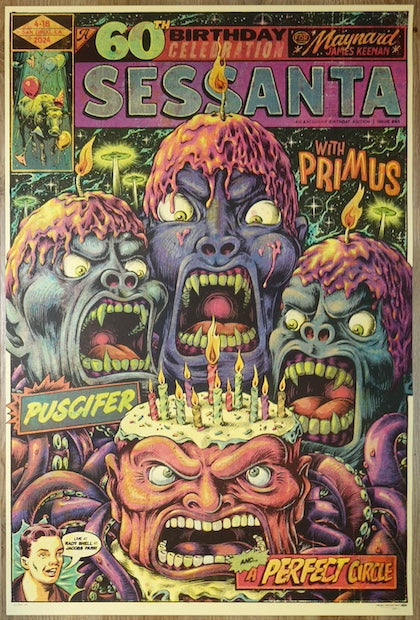 2024 Sessanta - San Diego Silkscreen Concert Poster by Twin Home Prints