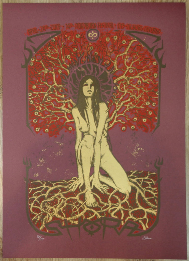 2009 Shora - Roadburn Festival Silkscreen Concert Poster by Malleus