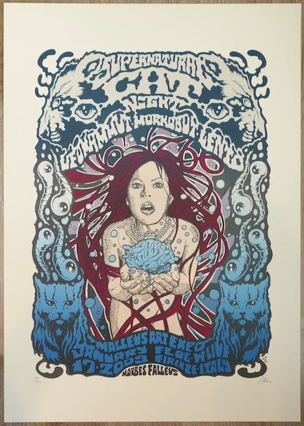 2009 Ufomammut - Florence Silkscreen Concert Poster by Malleus & Alan Forbes