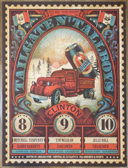 2023 Tailgate N' Tallboys - Iowa Silkscreen Concert Poster by Delicious Design