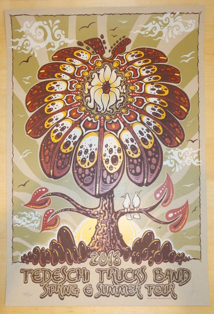 2013 Tedeschi Trucks Band - Spring/Summer Tour Silkscreen Concert Poster by Jeff Wood