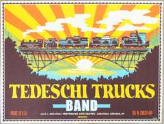 2023 Tedeschi Trucks Band - SPAC Silkscreen Concert Poster by Ivan Minsloff