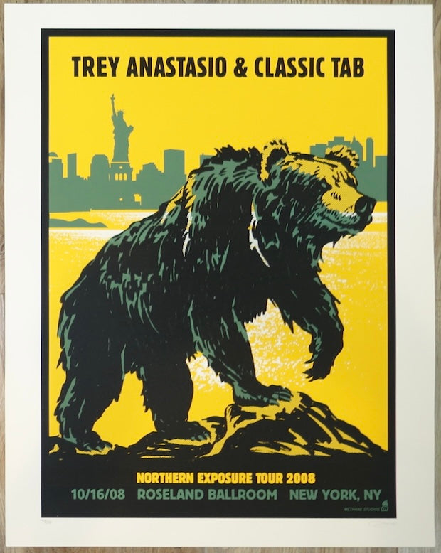 2008 Trey Anastasio - NYC Silkscreen Concert Poster by Methane