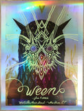 2022 Ween - New Haven Foil Variant Silkscreen Concert Poster by Jeff Soto