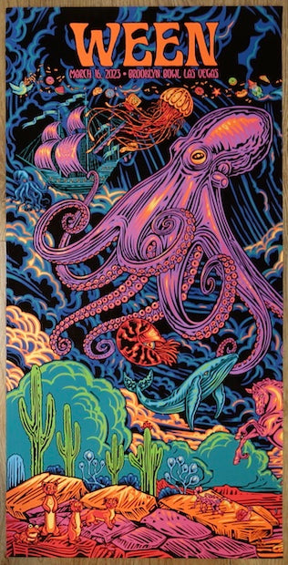 2023 Ween - Las Vegas I Silkscreen Concert Poster by Todd Slater