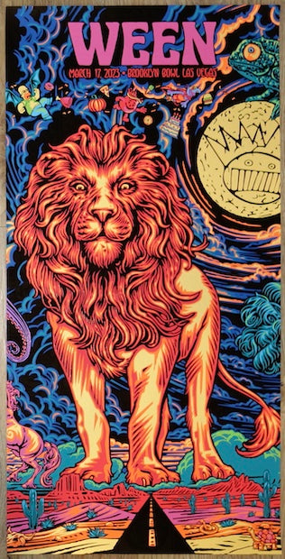 2023 Ween - Las Vegas II Silkscreen Concert Poster by Todd Slater