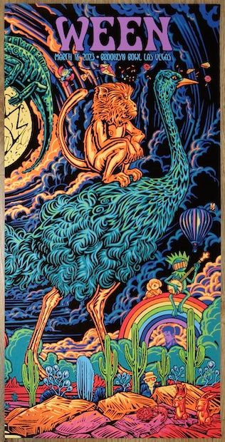 2023 Ween - Las Vegas III Silkscreen Concert Poster by Todd Slater