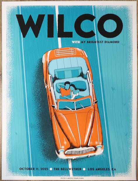 2023 Wilco - Los Angeles IV Silkscreen Concert Poster by Amor de Verano