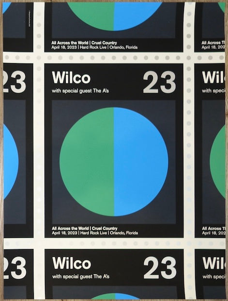 2023 Wilco - Orlando Silkscreen Concert Poster by We Are Dorothy