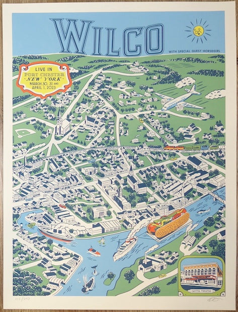 2023 Wilco - Port Chester I Silkscreen Concert Poster by Ryan Duggan